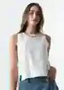 Camisa Lia Mujer Crudo Puro Claro Talla M 413G350 Naf Naf