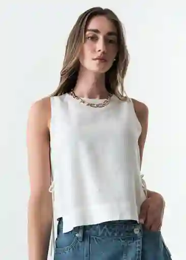 Camisa Lia Mujer Crudo Puro Claro Talla M 413G350 Naf Naf