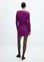 Vestido Xlenjuel Morado Talla XL Mujer Mango