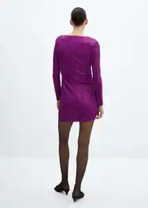 Vestido Xlenjuel Morado Talla XL Mujer Mango