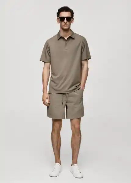 Camiseta Polo Como Khaki Talla Xxl Hombre Mango