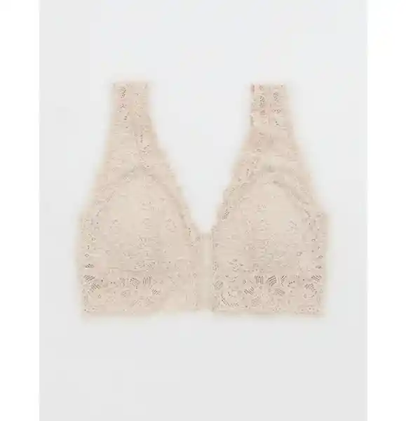 Brasier Bralette Aerie Para Mujer Beige T. Medium American Eagle