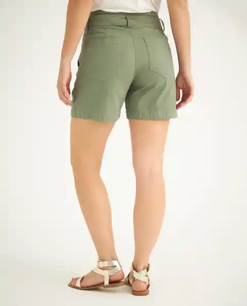 Bermuda Short Verde Milicia Medio Talla 6 659F000 Esprit