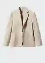 Blazer Americana Murano Beige Talla 48 Hombre Mango