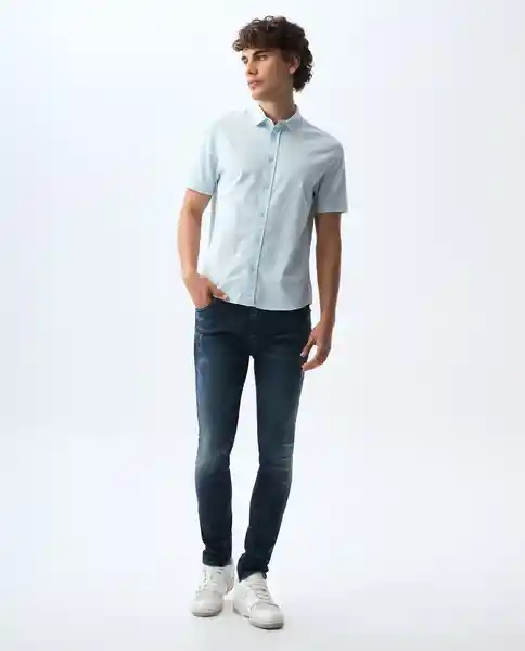 Camisa Hombre Azul Talla XL 811G000_AZU134405 Americanino