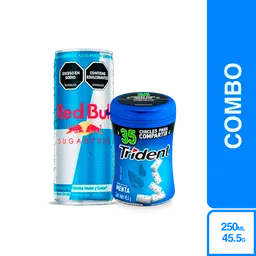 Combo Trident Chicle Menta + Red Bull Sin Azúcar