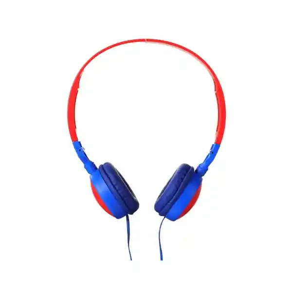 Audífonos Cable Con Micrófono Mod 23L02 Rojo Azul Miniso