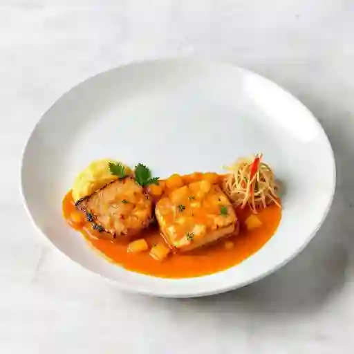 Lomo De Cerdo En Salsa Tropical