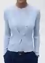 Top Bugambi Celeste Talla L Mujer Mango