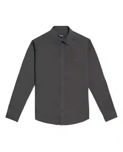 Camisa Dyed Twill Gris Foca Oscuro Talla M Chevignon