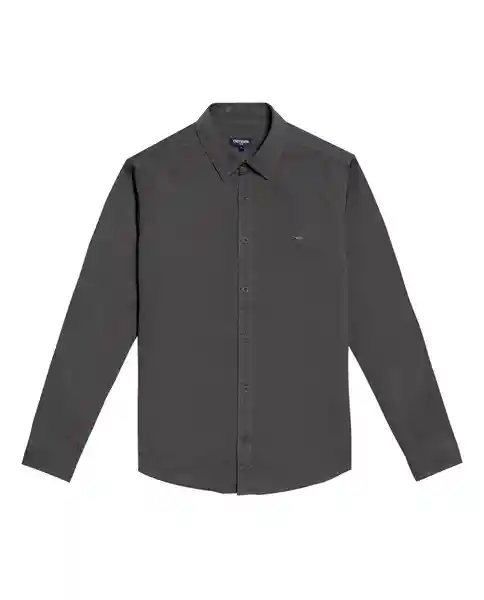 Camisa Dyed Twill Gris Foca Oscuro Talla M Chevignon