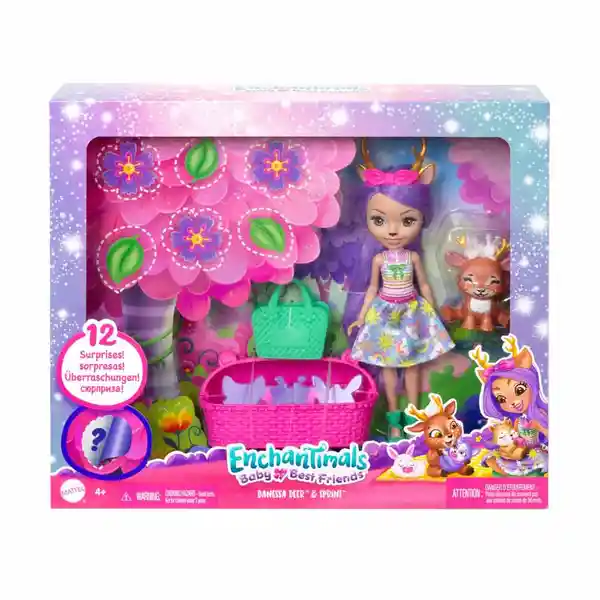 Mattel Enchantimals Acompañada Con Bestie Bebé