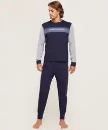 Pijama Camiseta Manga Larga Estampada Y Pantalón Jogger