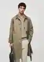 Abrigo Parka Dorian Khaki Talla S Hombre Mango