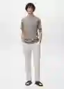 Camiseta Bellow Gris Talla S Hombre Mango