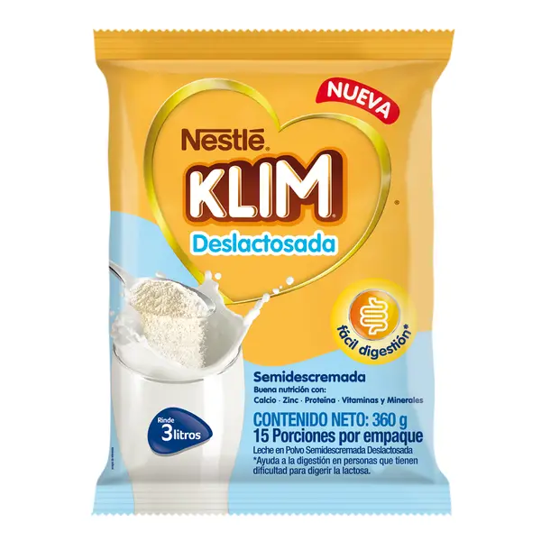 Klim Leche en Polvo Deslactosada