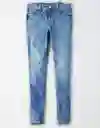 American Eagle Jegging Next Level Azul Brillante Talla 6 Long