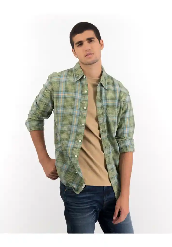 Camisa Verde Talla Large American Eagle