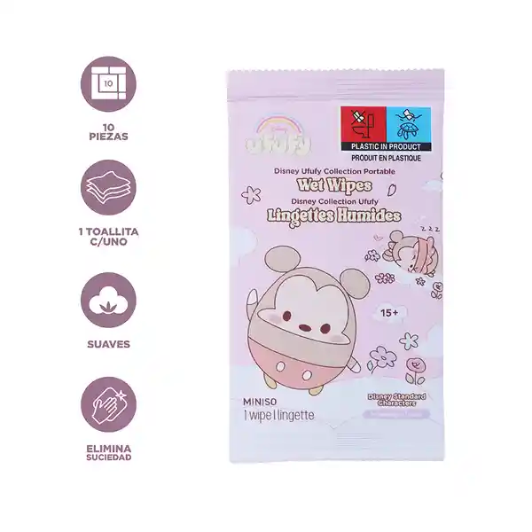 Toallita Humedas Portátiles Disney Ufufy Miniso