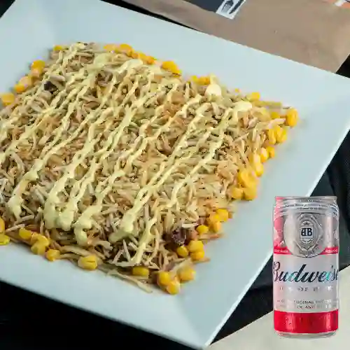 Combo Mazorcada Ranchera + Cerveza Budweiser Lta 269ml
