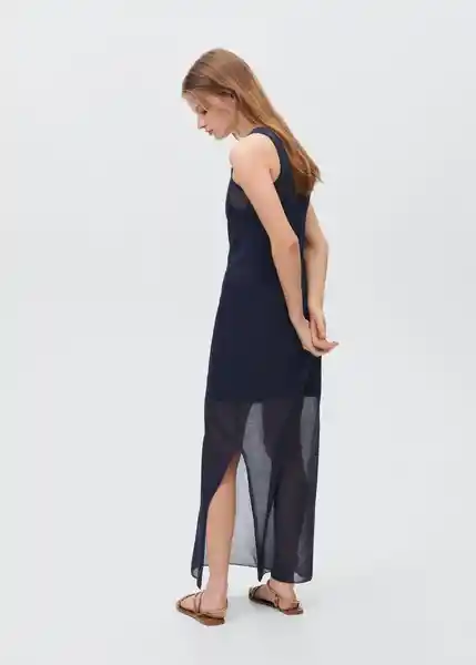 Vestido Choco2 Navy Talla 19 Teen Niñas Mango