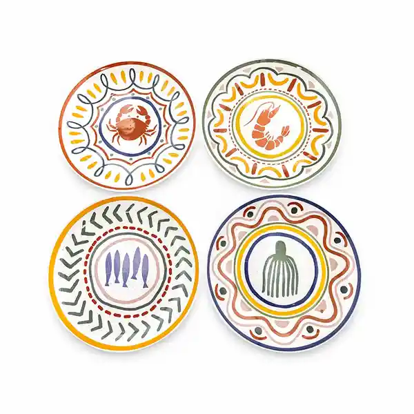 Set Plato Pequeño Pesca Del Dia 17 cm Ambiente Gourmet