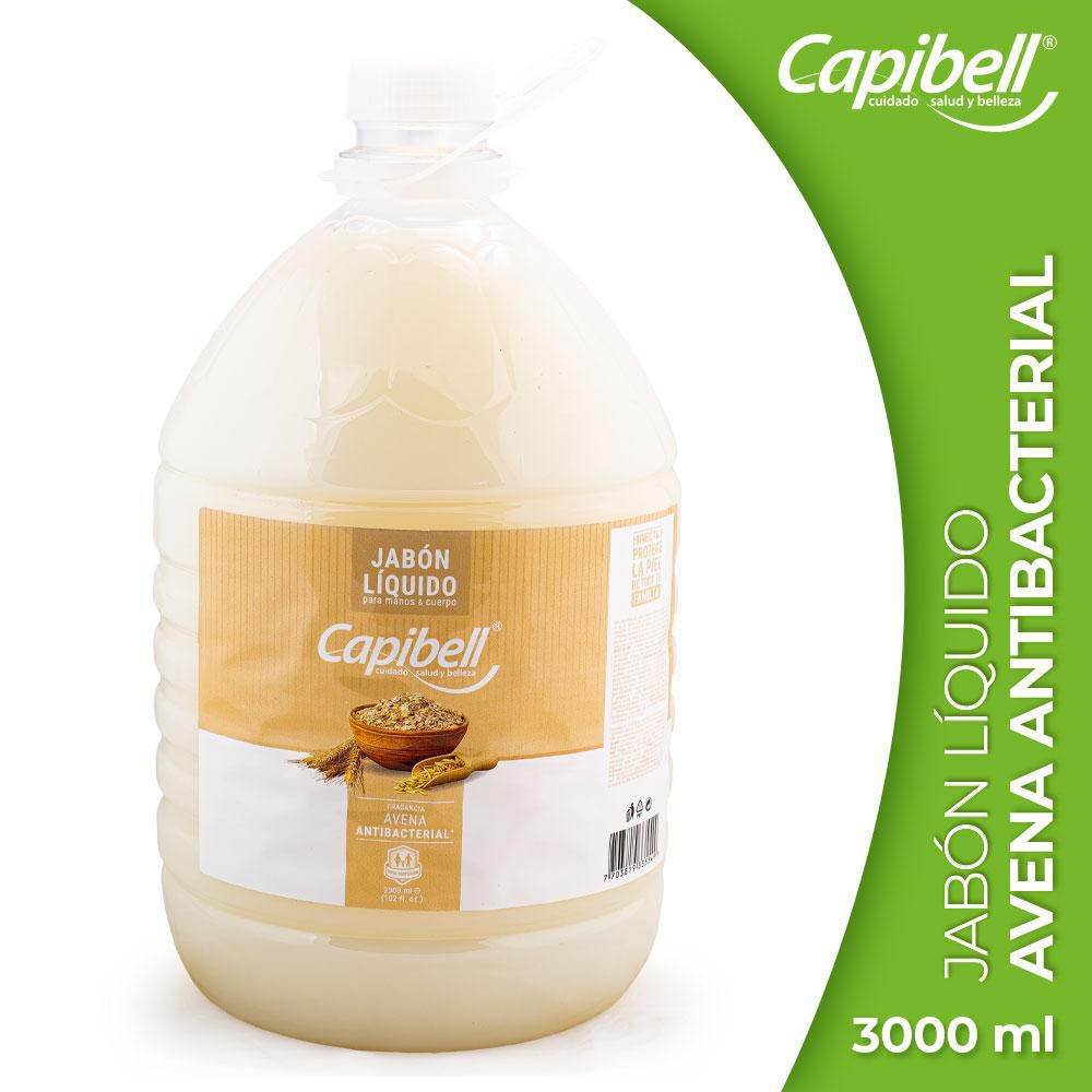 Capibell Jabón Líquido Antibacterial Avena 3 l
