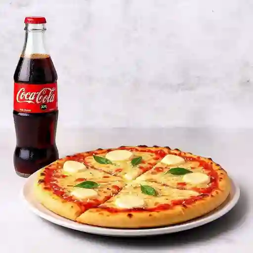 Pizza quatro formagi+cocacola s/az 500ml