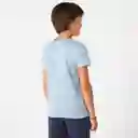 Domyos Camiseta Gimnasia Manga Corta Básica Niños Azul Talla 10A