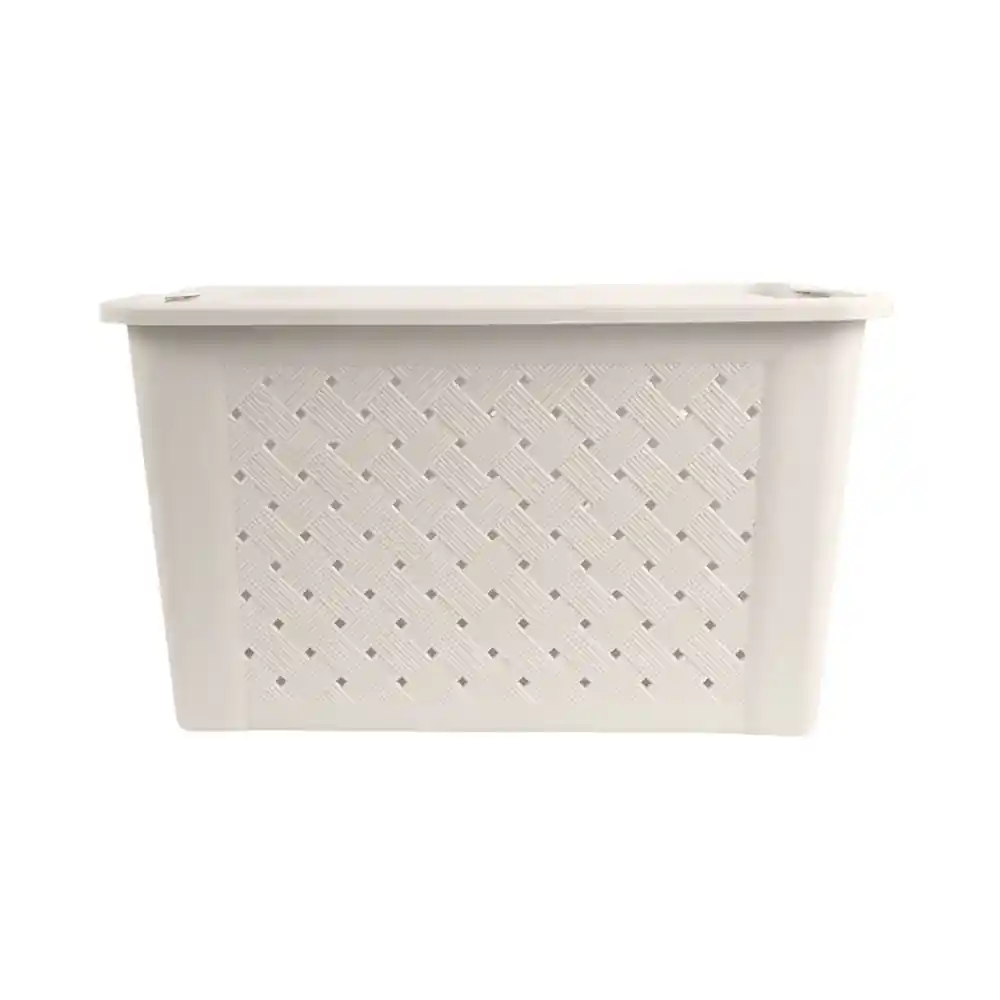 Caja Plástica Calada Con Cierre Arena