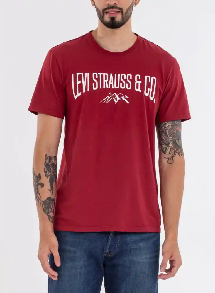 Camiseta Mc Hombre L-rojo