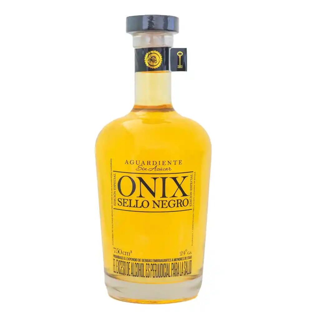 Aguardiente Onix Sello Negro 24 Grd S/a