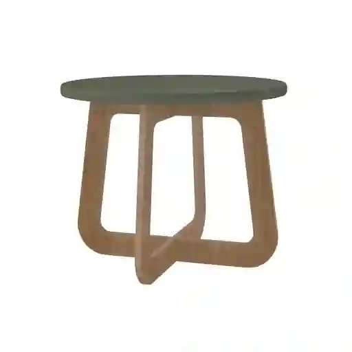 Mesa de Centro Jasmin 59 X 59 Cm en Mdp Menta Con Roble