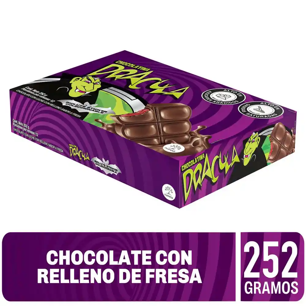 Chocolatina. Dracula Fresa Dracula (252 Gr)