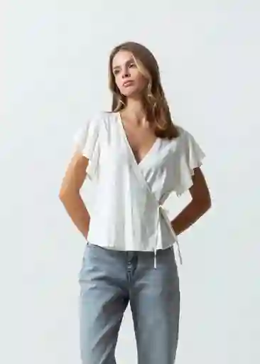Camisa Mujer Crudo Abedul S 512G316 Naf Naf