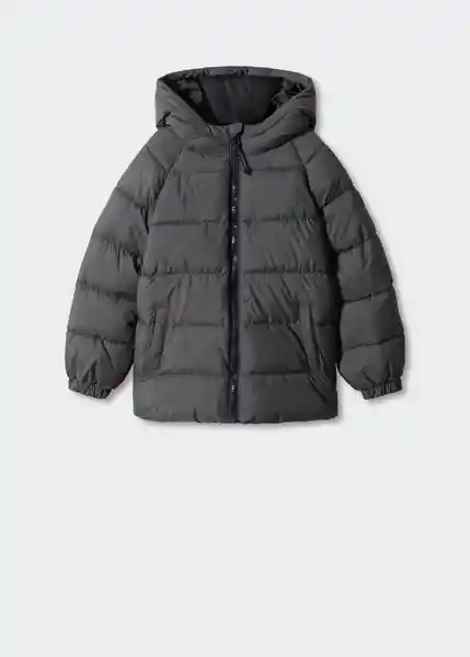 Abrigo Anorak America5 Antracita Talla 08 Niños Mango