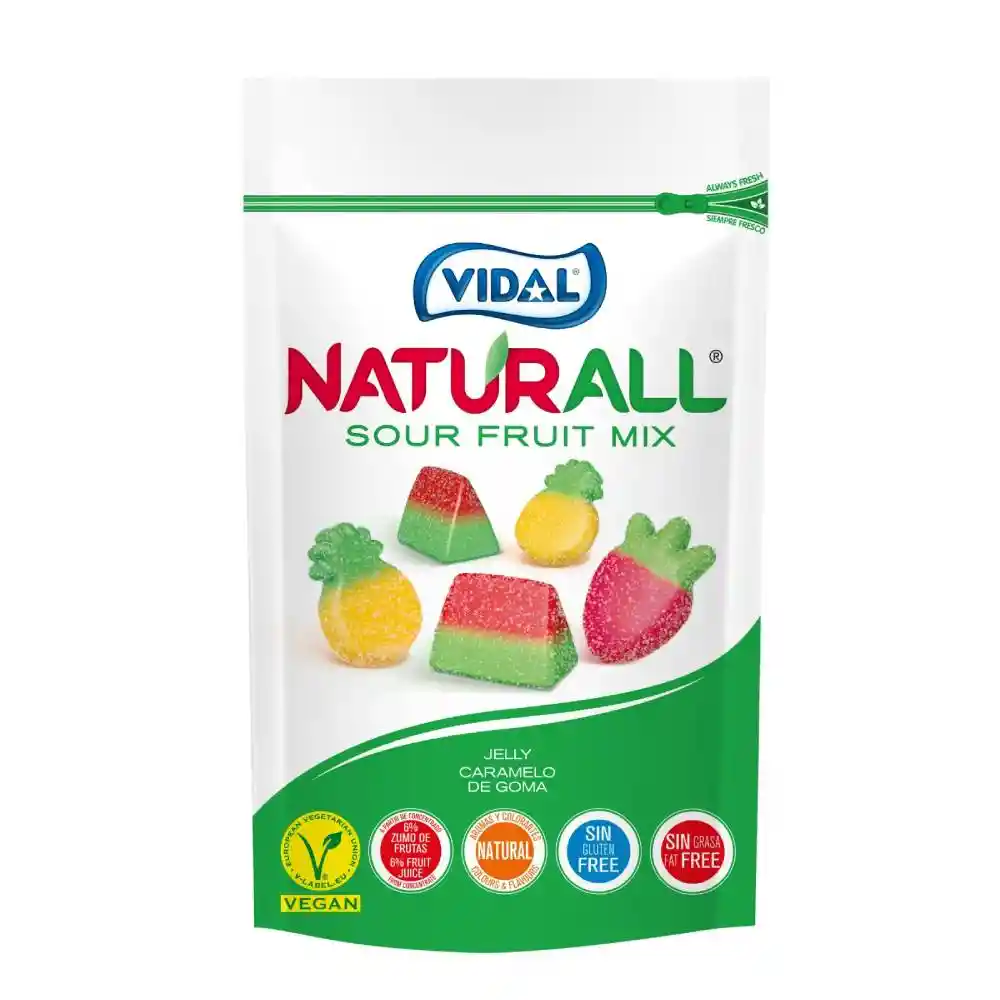 Gomas Vidal Naturall Mix Frutas Acidas