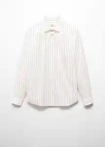 Camisa Naviglio Offwhite Talla M Hombre Mango