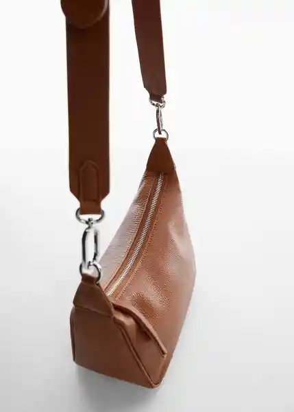 Bolso M Romo Cuero Talla 99 Mujer Mango