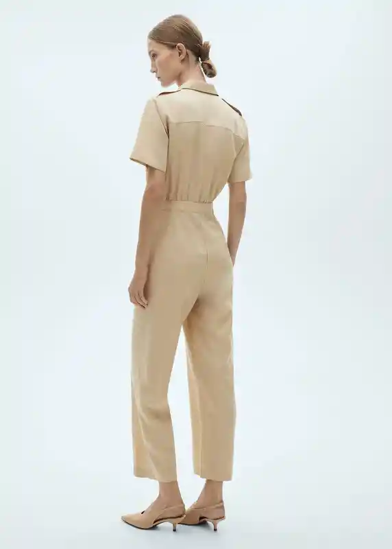 Mono Mili-w Beige Talla Xs Mujer Mango