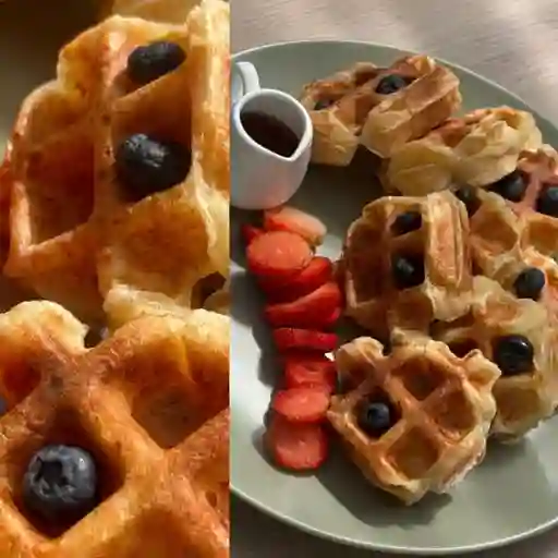 Mini waffles de pandebono