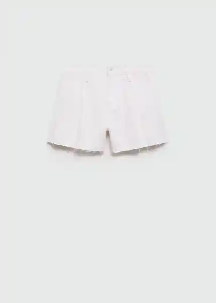 Short Ibiza Blanco Talla 36 Mujer Mango