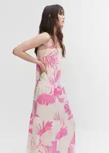 Vestido Gari Rosa Talla S Mujer Mango