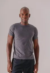 Camiseta Deportiva Para Hombre Gris M L Bronzini Active