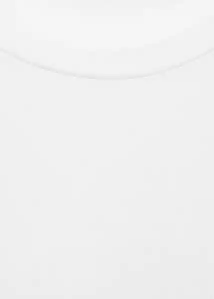 Camiseta Chals Blanco Talla S Mujer Mango