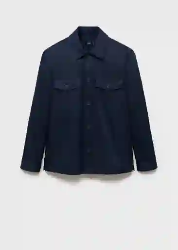 Camisa Dublino Navy Talla S Hombre Mango