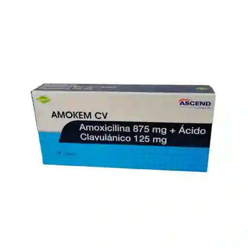 Cruz Verde Amokem Cv (875+125)mg Tab Rec Caj X 14 - Cruz Verde -