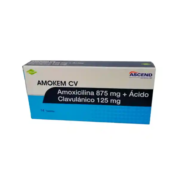 Cruz Verde Amokem Cv (875+125)mg Tab Rec Caj X 14 - Cruz Verde -