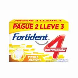 Fortident Crema Dental Total Protect Cuatriacción
