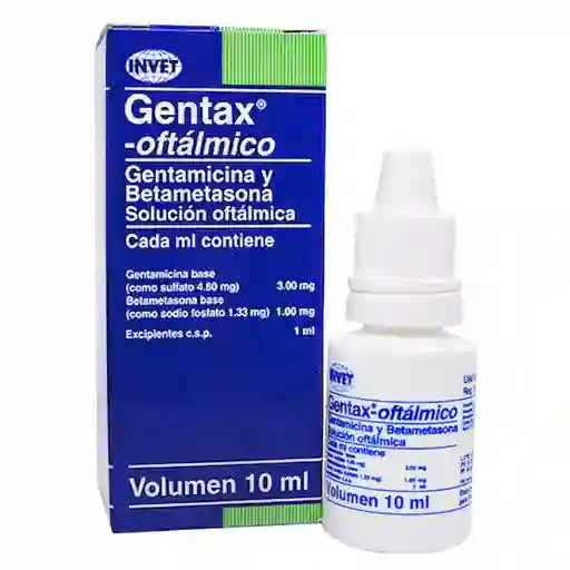 Gentax Solución Oftálmica Perros y Gatos (3.00 mg / 1.00 mg)